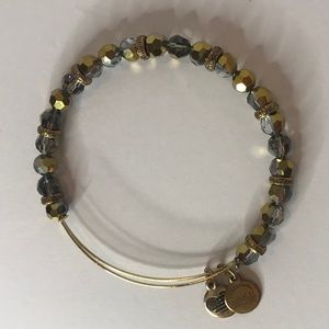 Alex and Ani Gold Beaded Bangle Bracelet